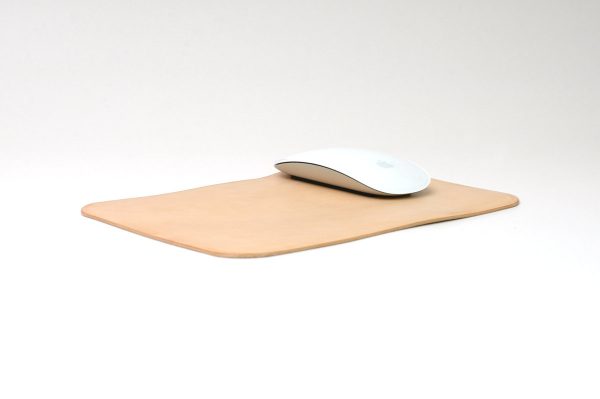 Deri Mouse Pad, Kişiye Özel Minimal Bilgisayar Mouse Pad, %100 Hakiki Deri, El Yapımı, Naturel Deri