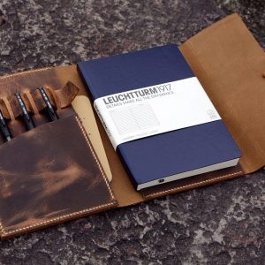 Hakiki Deri Ajanda ve Organizer | El Yapımı Defter Kılıfı / A5